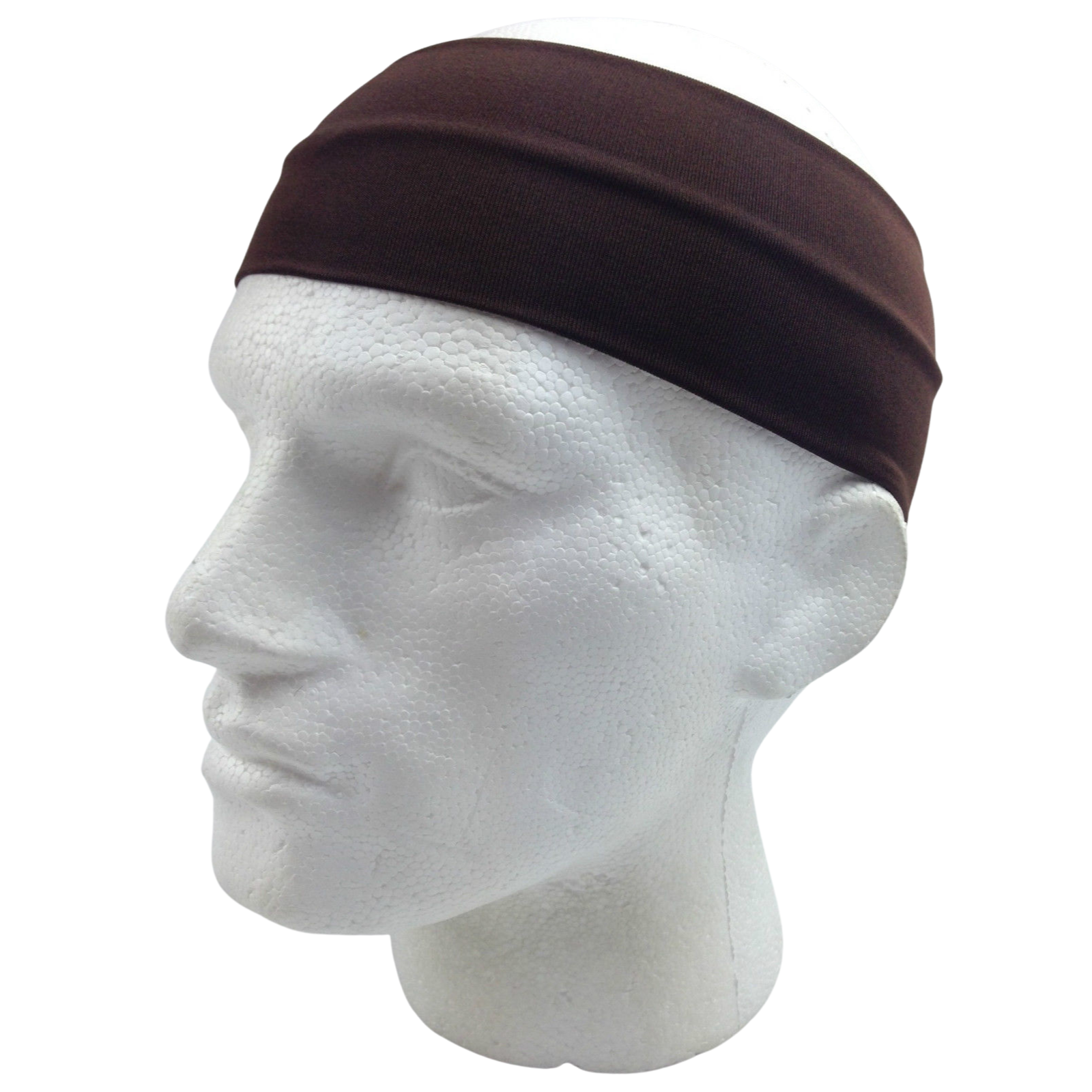 PLAIN HEADBAND Elastic Stretch Sports Yoga Hair Band Unisex 8cm Wide Wrap - Picture 25 of 128