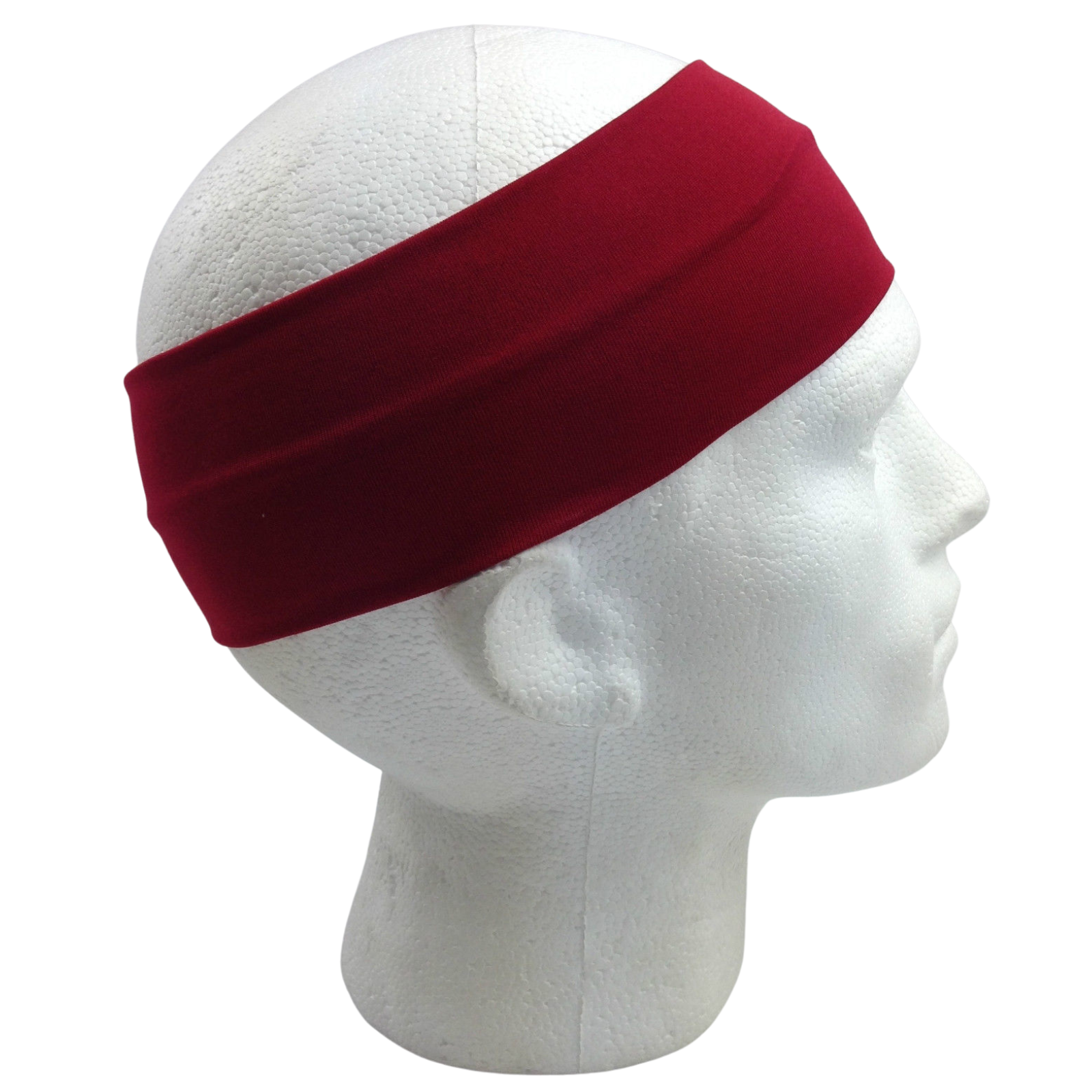 PLAIN HEADBAND Elastic Stretch Sports Yoga Hair Band Unisex 8cm Wide Wrap - Picture 35 of 128