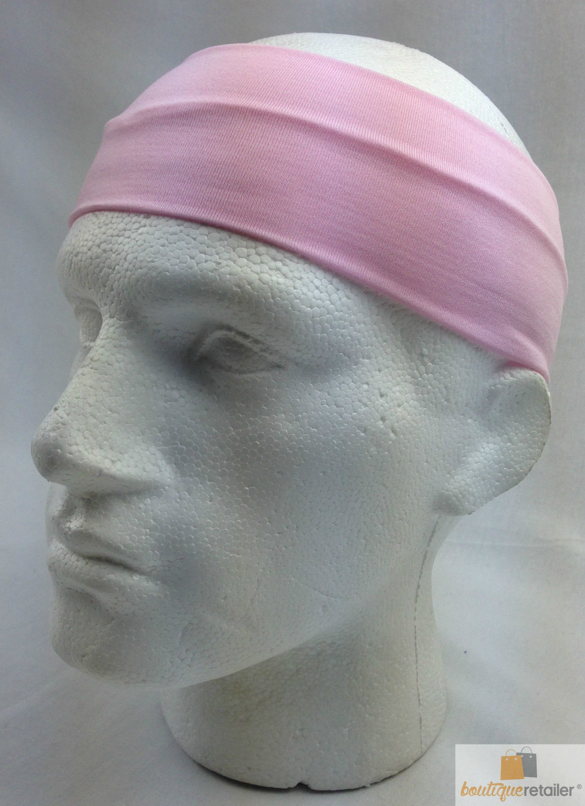 PLAIN HEADBAND Elastic Stretch Sports Yoga Hair Band Unisex 8cm Wide Wrap - Picture 61 of 128