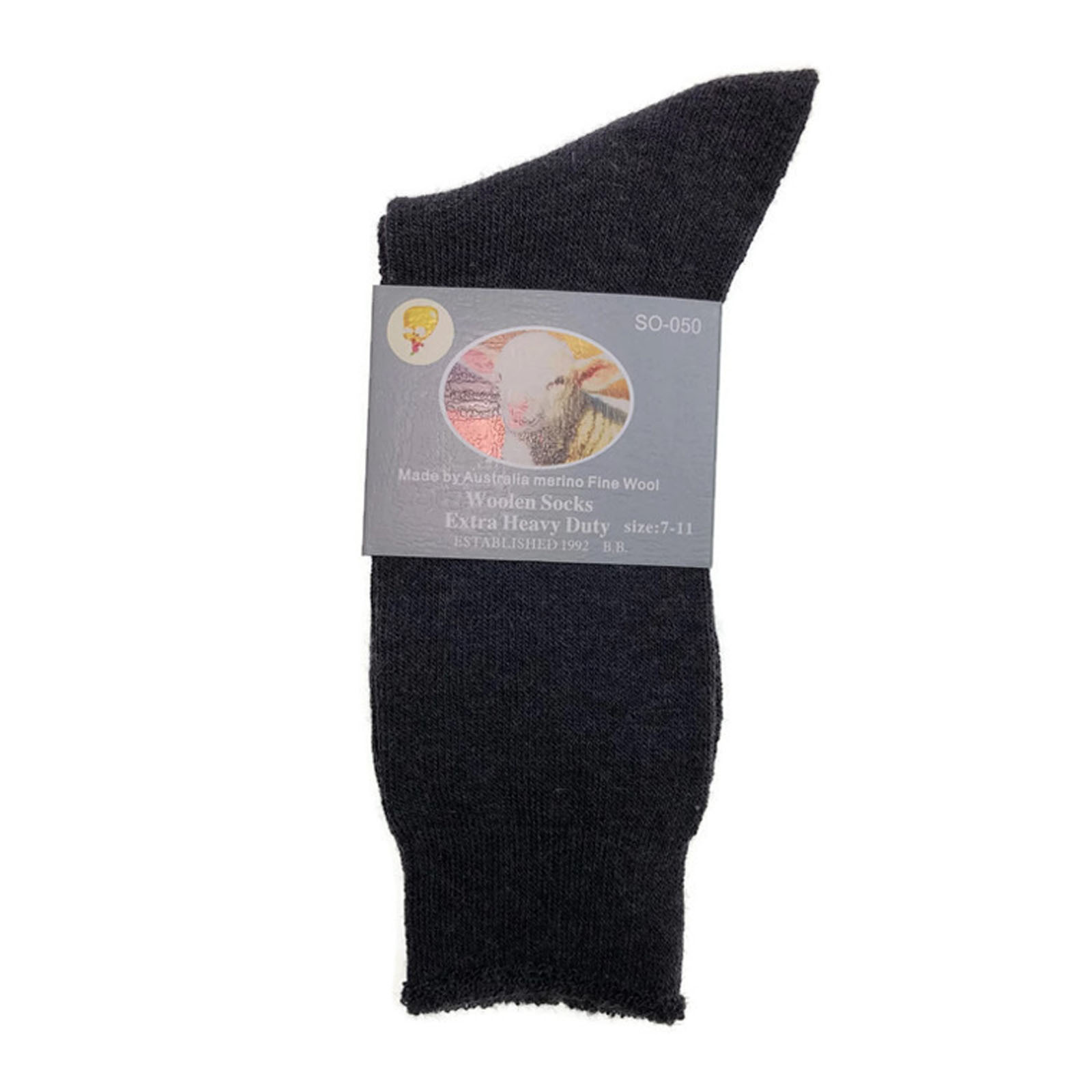 6 Pairs Merino Wool Blend Woolen Work Socks Hiking Heavy Duty Warm Thermal Bulk - Picture 16 of 34