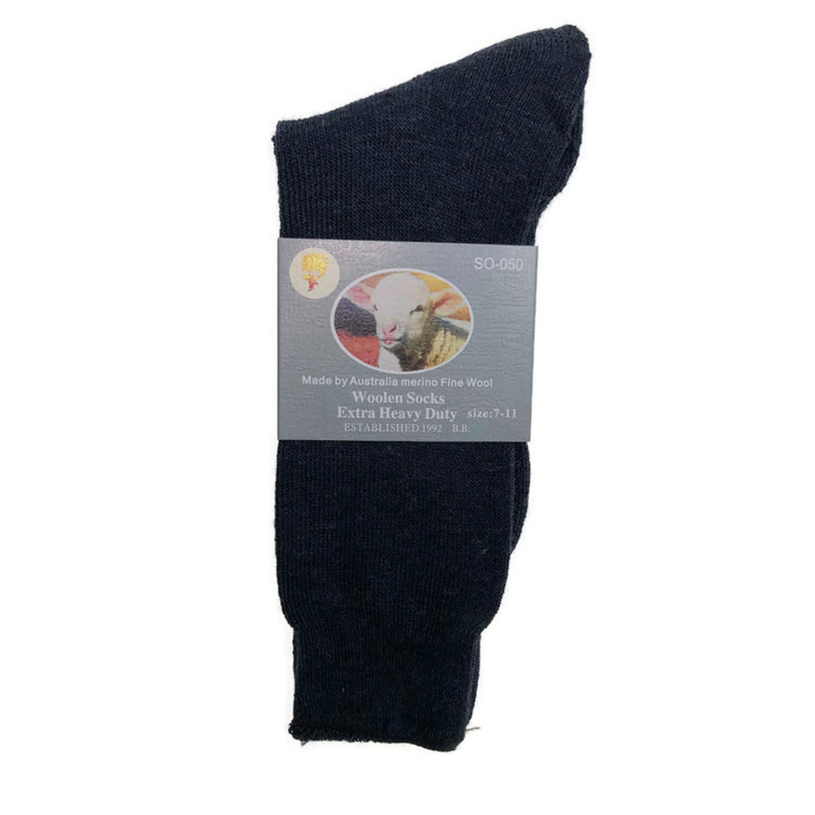 6 Pairs Merino Wool Blend Woolen Work Socks Hiking Heavy Duty Warm Thermal Bulk - Picture 31 of 34