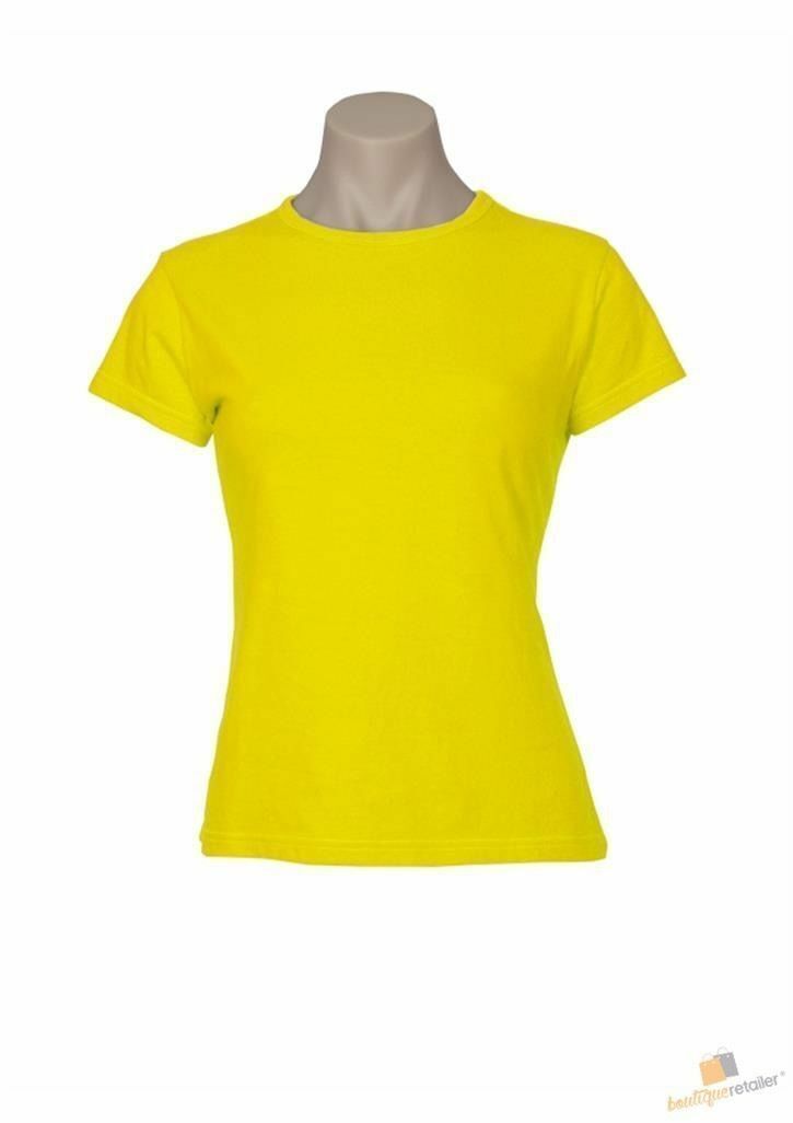 5x Women's Plain Ladies T SHIRT 100% COTTON Basic Tee Casual Top Size 6-24 BULK - Picture 113 of 122