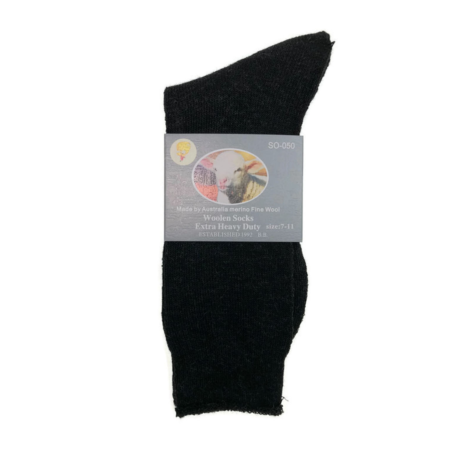6 Pairs Merino Wool Blend Woolen Work Socks Hiking Heavy Duty Warm Thermal Bulk - Picture 8 of 34