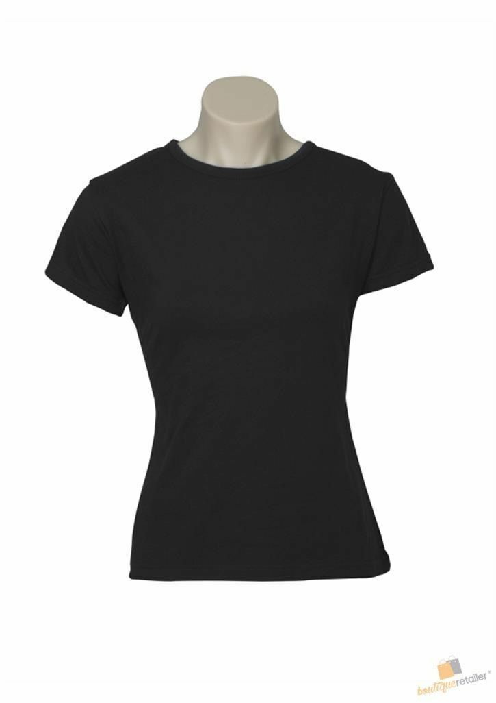 5x Women's Plain Ladies T SHIRT 100% COTTON Basic Tee Casual Top Size 6-24 BULK - Picture 18 of 122