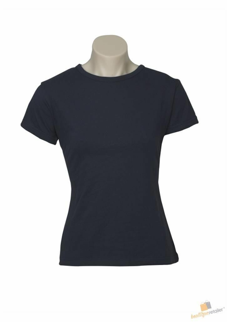 5x Women's Plain Ladies T SHIRT 100% COTTON Basic Tee Casual Top Size 6-24 BULK - Picture 66 of 122