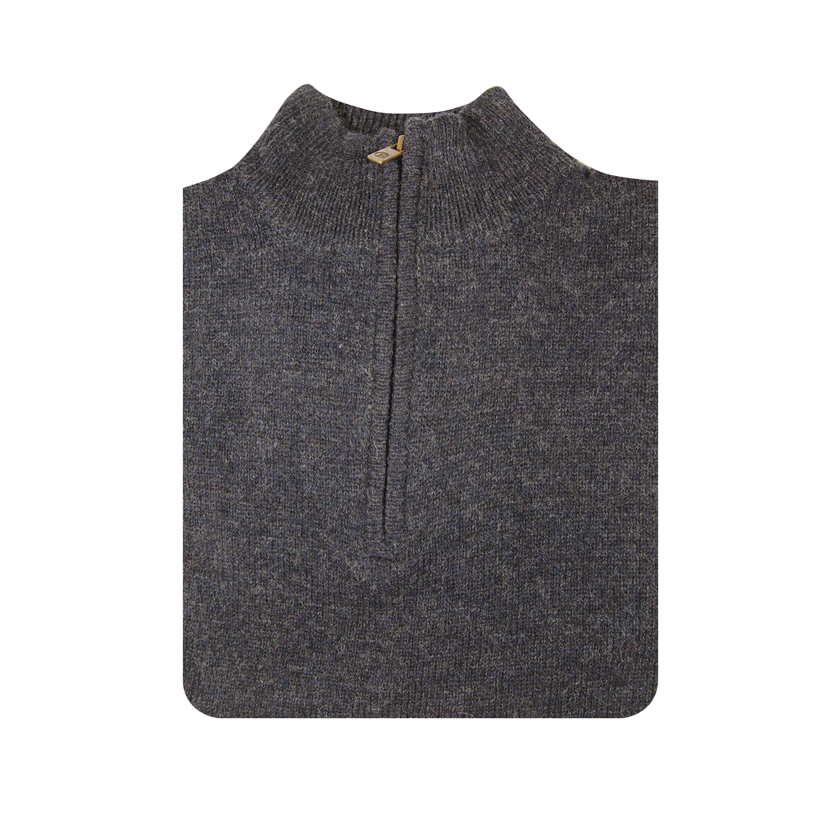 100% SHETLAND WOOL Half Zip Up Knit JUMPER Pullover Mens Sweater Knitted New - Picture 37 of 143