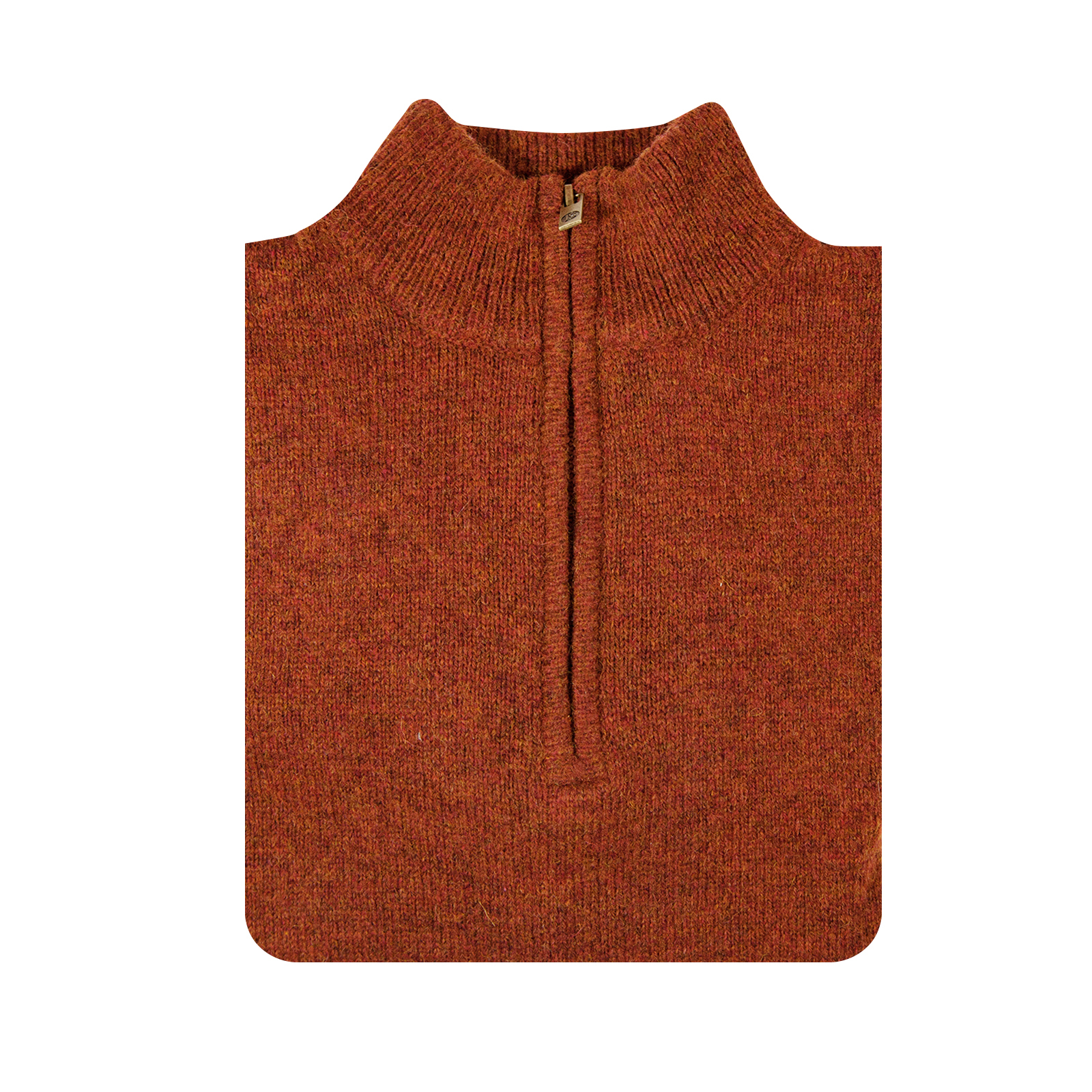 100% SHETLAND WOOL Half Zip Up Knit JUMPER Pullover Mens Sweater Knitted New - Picture 105 of 143