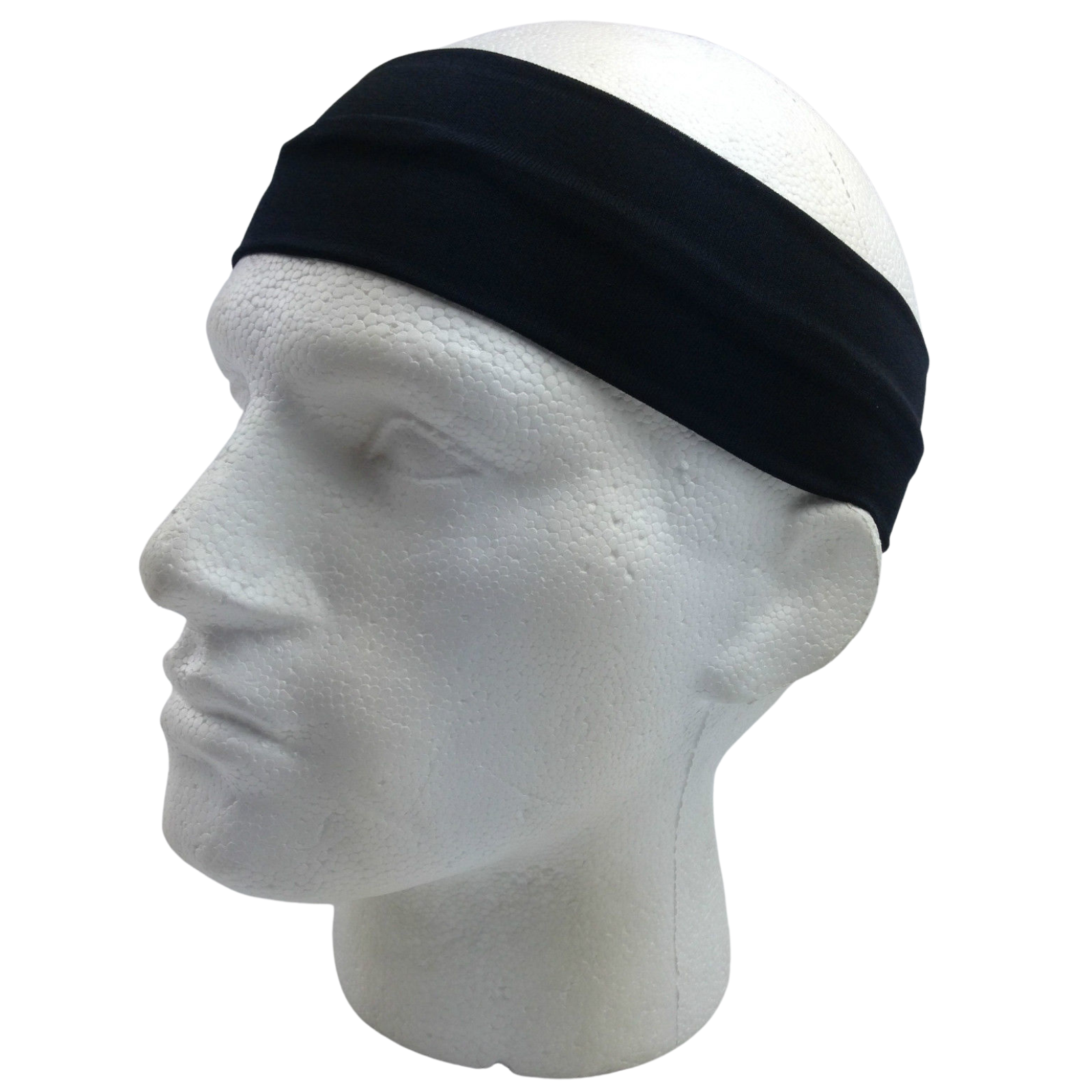 PLAIN HEADBAND Elastic Stretch Sports Yoga Hair Band Unisex 8cm Wide Wrap - Picture 13 of 128