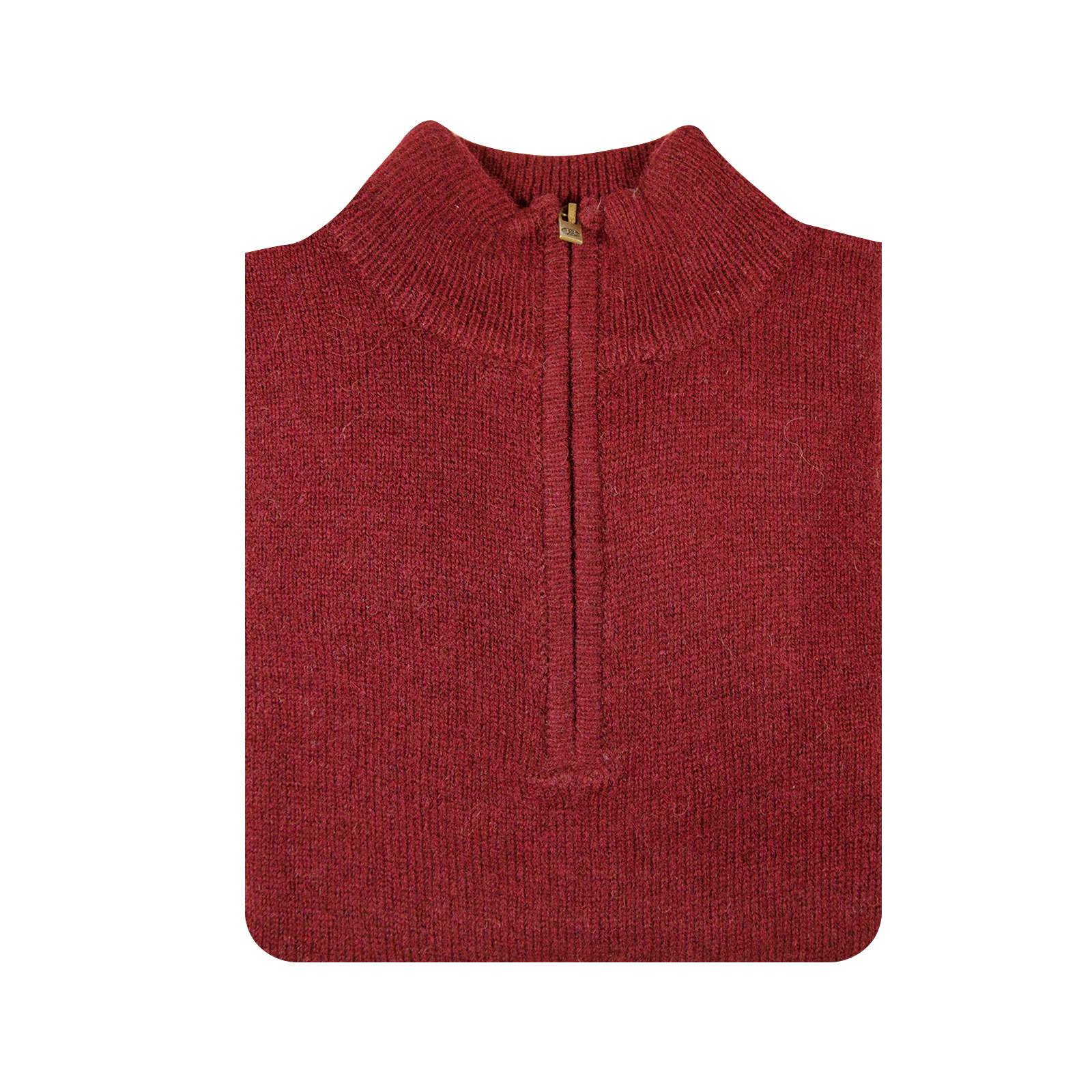 100% SHETLAND WOOL Half Zip Up Knit JUMPER Pullover Mens Sweater Knitted New - Picture 8 of 143