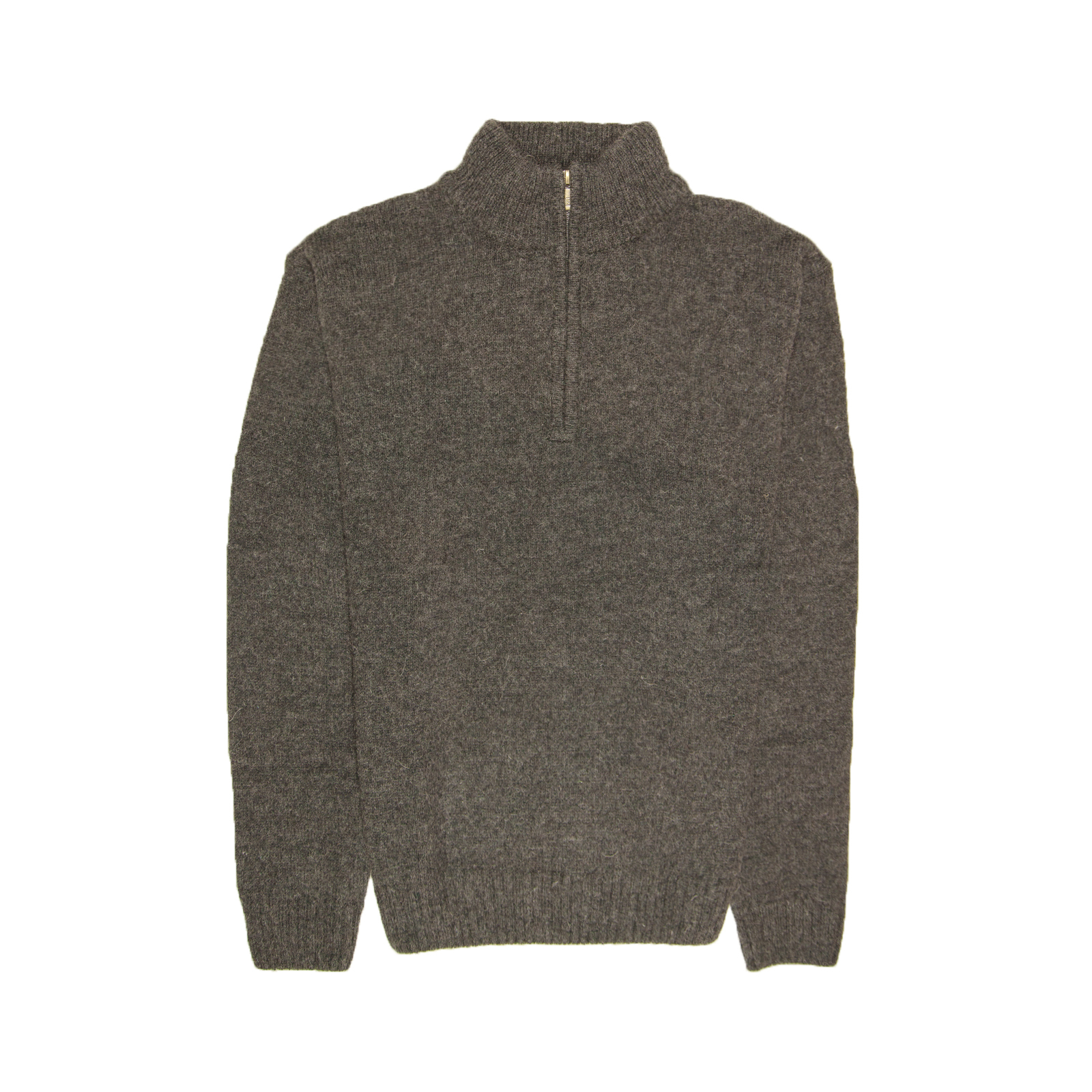 100% SHETLAND WOOL Half Zip Up Knit JUMPER Pullover Mens Sweater Knitted New - Picture 25 of 143