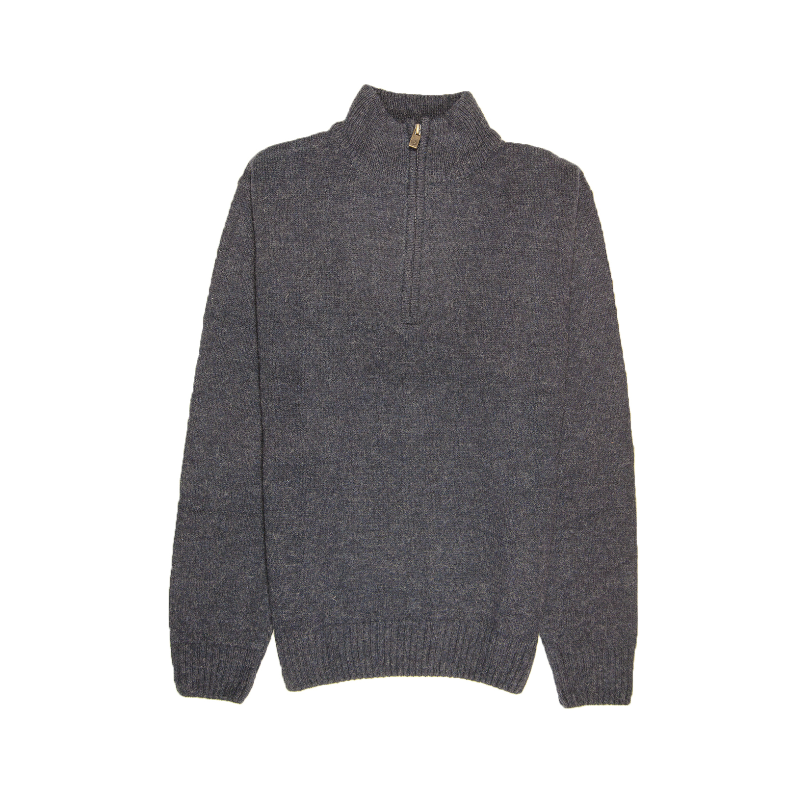 100% SHETLAND WOOL Half Zip Up Knit JUMPER Pullover Mens Sweater Knitted New - Picture 38 of 143