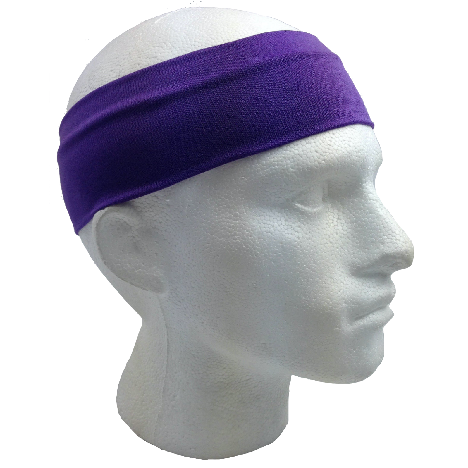 PLAIN HEADBAND Elastic Stretch Sports Yoga Hair Band Unisex 8cm Wide Wrap - Picture 84 of 128