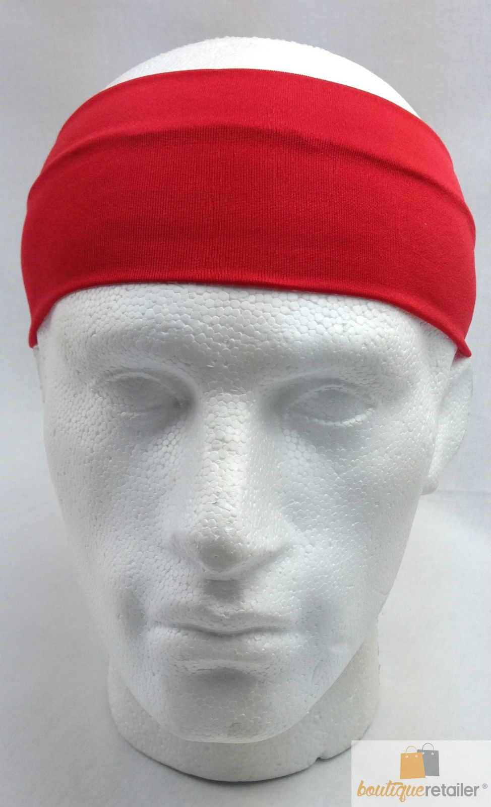 PLAIN HEADBAND Elastic Stretch Sports Yoga Hair Band Unisex 8cm Wide Wrap - Picture 94 of 128