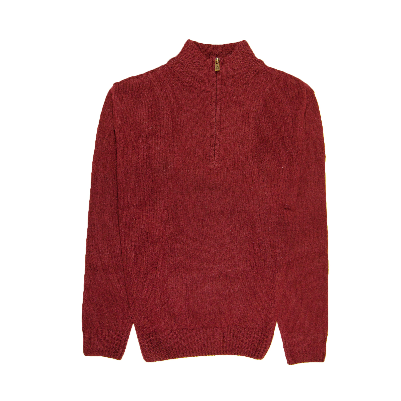 100% SHETLAND WOOL Half Zip Up Knit JUMPER Pullover Mens Sweater Knitted New - Picture 9 of 143