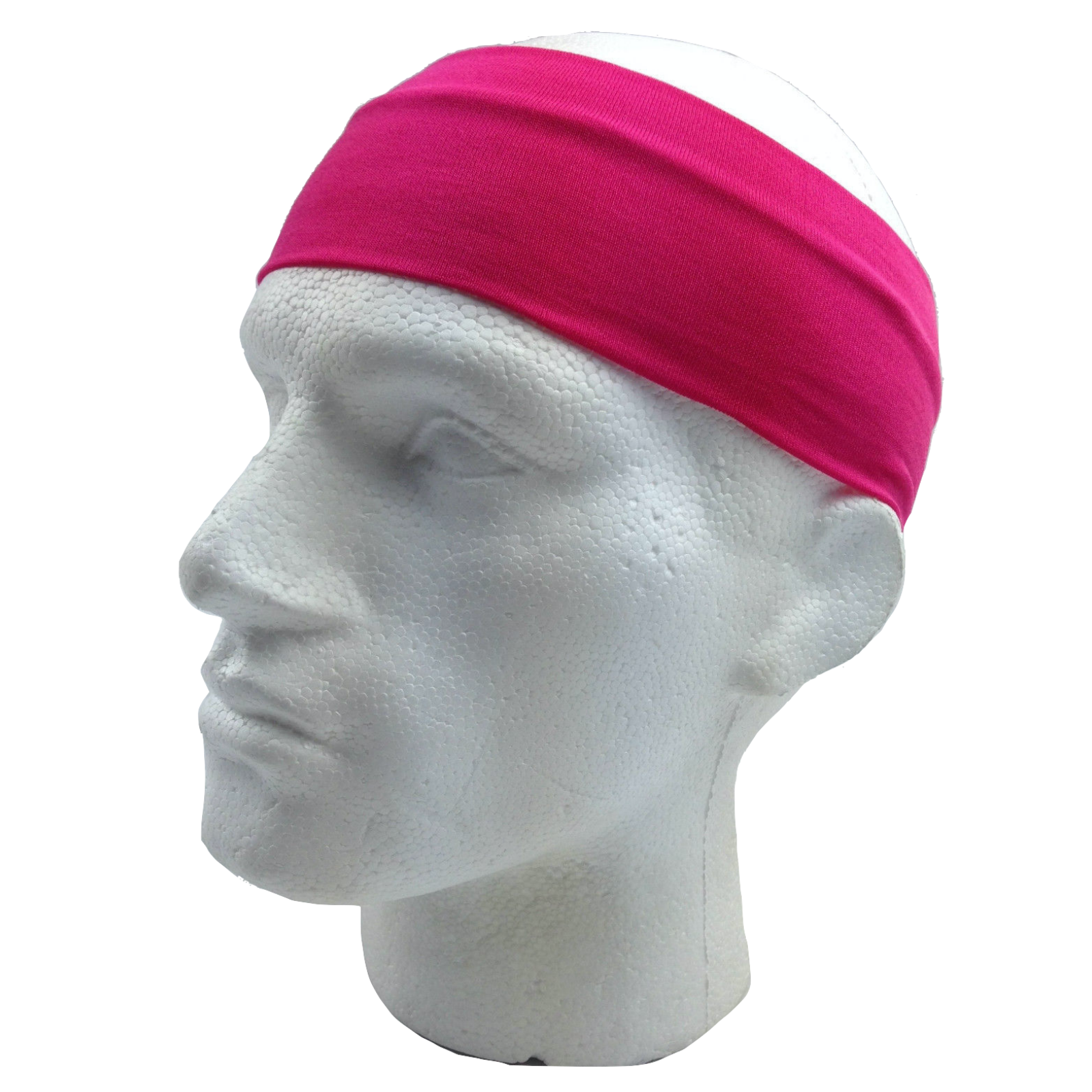 PLAIN HEADBAND Elastic Stretch Sports Yoga Hair Band Unisex 8cm Wide Wrap - Picture 55 of 128