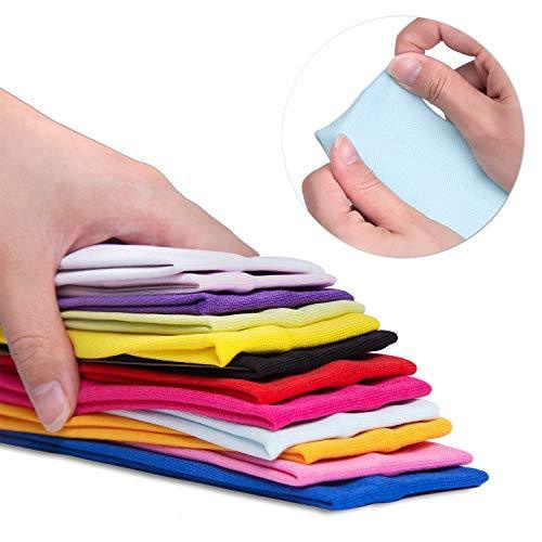 PLAIN HEADBAND Elastic Stretch Sports Yoga Hair Band Unisex 8cm Wide Wrap - Picture 65 of 128