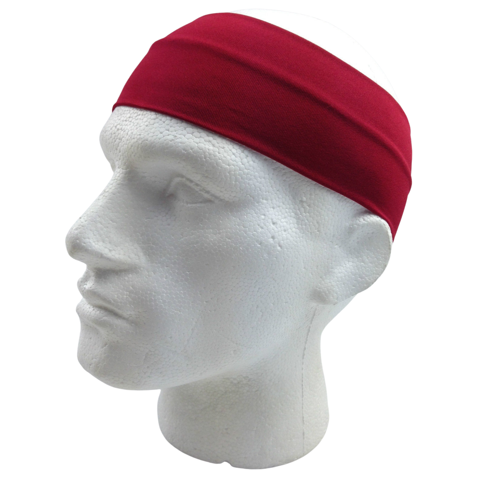 PLAIN HEADBAND Elastic Stretch Sports Yoga Hair Band Unisex 8cm Wide Wrap - Picture 34 of 128